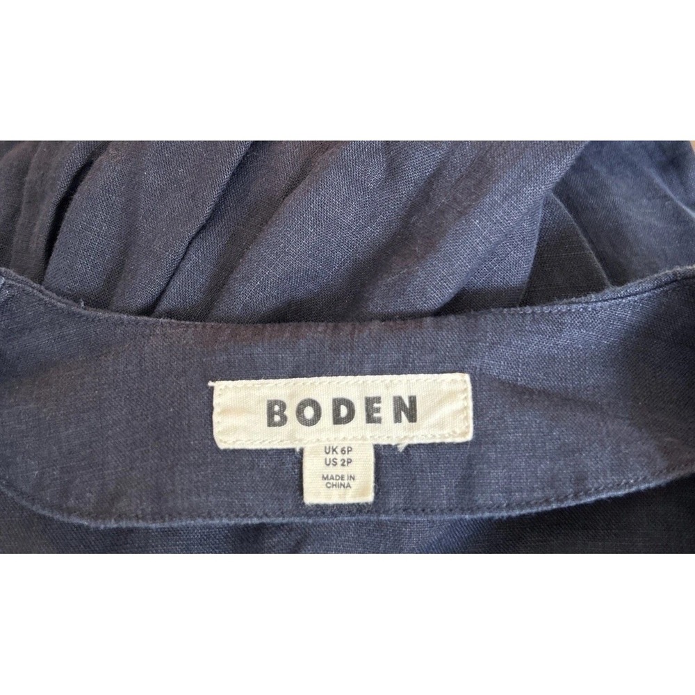 Boden Dress Eve Linen Short Dress 2P Breezy Summer Dainty Feminine A-Line - Picture 15 of 16